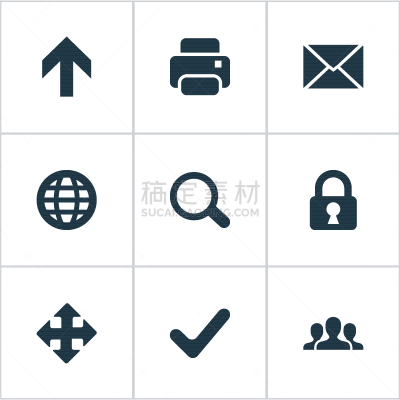 计算机图标,简单,格子烤肉,安全,打印机,电子邮件,检查表,信函,布置