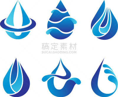 抽象,水滴,水,品牌名称,符号,青绿色,形状,概念,布置,收集