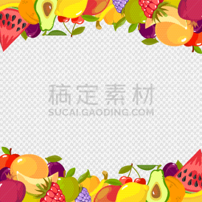 食品,维生素,西瓜,水果,边框,健康食物,芒果,菜单,清新,木瓜