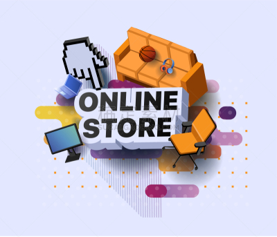 现代,网上商店,商务,技术,沙发,市场营销,背景,商品,绘画插图