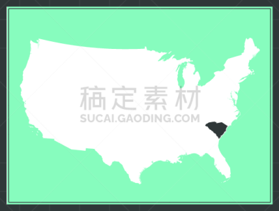 南卡罗来那,美国,美国州,北查尔斯顿,斯帕坦堡,美国东部,打印单据,边框,希尔顿赫德,米特海滩