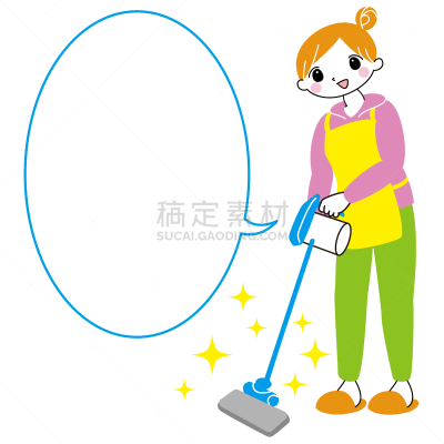 绘画插图,图像,手套,大桶,清洗剂,简单,女人,清洁手套,青年女人,20到29岁