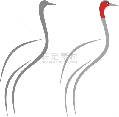 鹤,分离着色,野生动物,鹳,白鹳,艺术,鸟类,品牌名称,设计元素,矢量