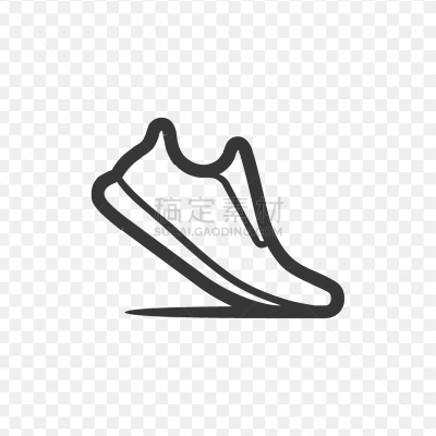 running shoes icon stock isolated on white