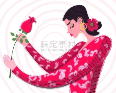 绘画插图,符号,矢量,尖的,女性,美,阿根廷人,能力,花