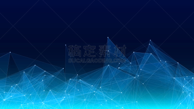 数字化显示,智慧,几何形状,未来,人造的,粒子,蓝色,格子,抽象,联系