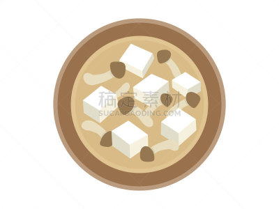 味噌汤,蔬菜,日本食品,食品,姬菇,味噌酱,绘画插图,滑子菇,日本,碗