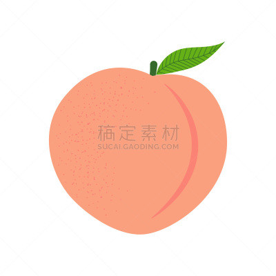 水果,计算机图标,桃,清新,一个物体,背景分离,食品,简单,甜点心,甜食