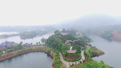 杭州千岛湖 景观鸟瞰