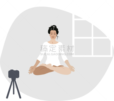瑜伽,摄像机拍摄视角,平和,运动,肖像,博客,姿态优美,一个人,荷花,传播