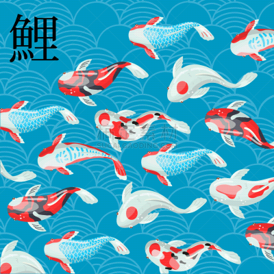 传统,鲤鱼,锦鲤,灵性,日本,鱼类,亚洲,自然,红色