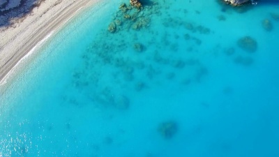 大海的天蓝色