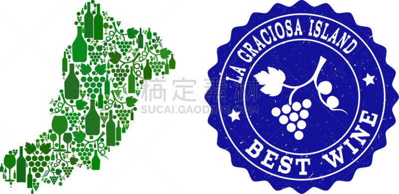 葡萄,La Graciosa,抽象拼贴画,岛,酒瓶,含酒精饮料,肮脏的,瓶子,奖