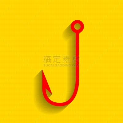 红色,鱼钩,标志,计算机图标,分离着色,白色,金属,图像,钢铁,细毛纤维