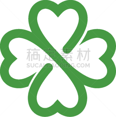 green clover leaf logo template