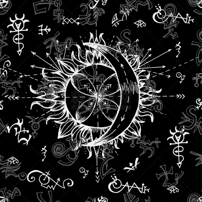 月亮,背景,符号,秘密,炼金术,巴洛克风格,哥特式风格,恶魔,复古