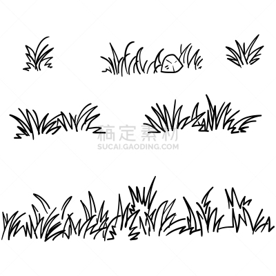 草,乱画,绘画插图,草坪,华丽的,农场,植物,草图,园艺,草地