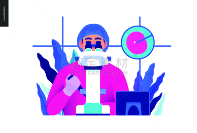 绘画插图,人工授精,医疗保险,注射器,专门技术,显微镜,健康保健,医疗流程,保险,现代