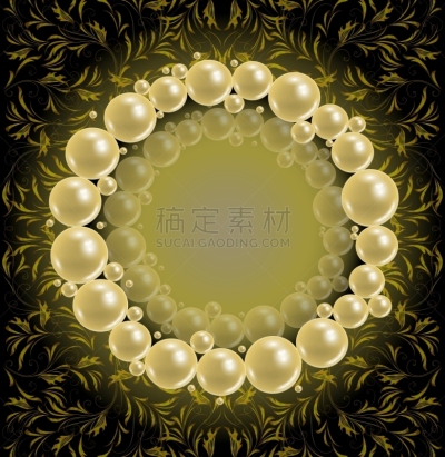 边框,珍珠,闪亮的,创造力,华丽的,卷着的,请柬,高雅,问候,闪亮