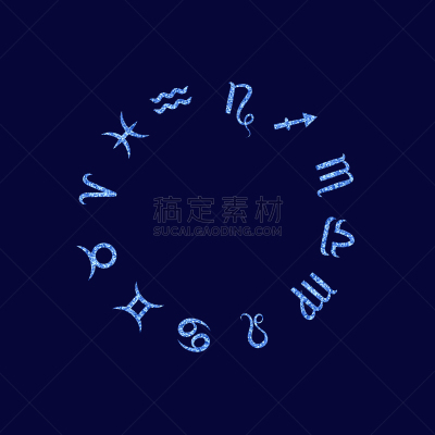 标志,水瓶座,金属片,双鱼座,亮片,蜘蛛网,白色,布置,收集,设计