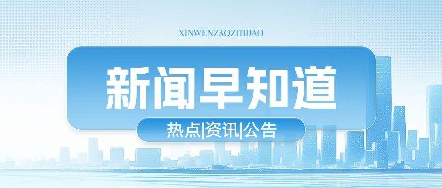 蓝色通知类公众号首图预览效果