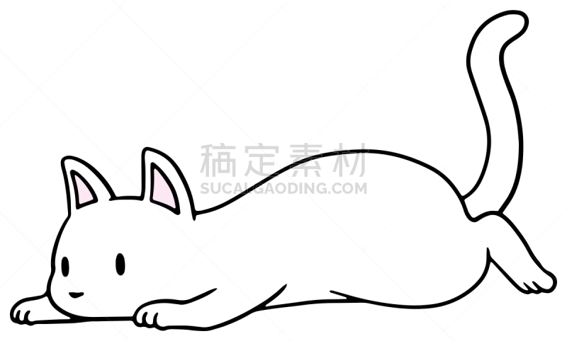 矢量,绘画插图,猫,惊骇,十二生肖,恐怖,简单,动物,宠物商店