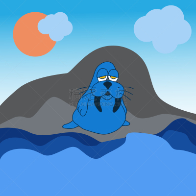 海马,海滩,可爱的,白色,自然,野生动物,冬天,云,图像,爱