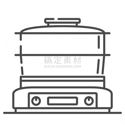 线条画,轮廓,双层蒸锅,计算机图标,矢量,蔬菜,清新,一个物体,食品,技能