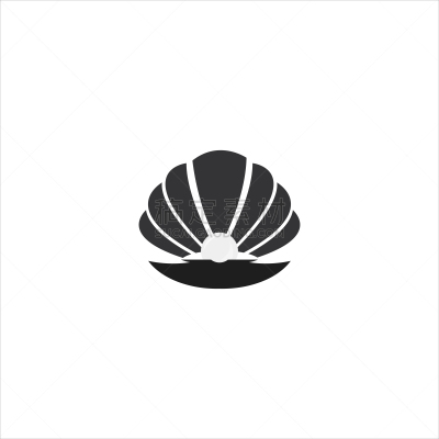 贝壳,开着的,矢量,珍珠牡蛎,分离着色,白色背景,球体,自然界的状态,背景分离,华贵