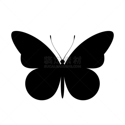 黑色,矢量,蝴蝶,计算机图标,美,图像,绘画插图,黑白图片,方形画幅,无人