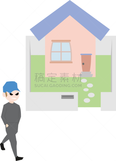 盗贼,矢量,人,白色背景,男性,机敏,垂直画幅,入室行窃,图像,保险