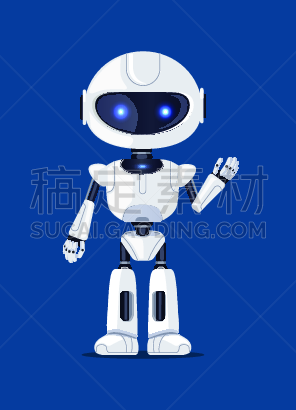 绘画插图,自动的,矢量,计算机,背景分离,技术,虚拟角色,人工智能,机器,卡通