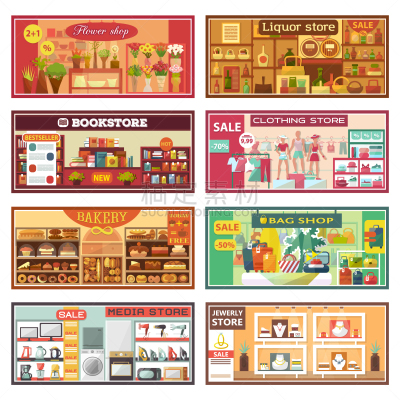外立面,商店,窗户,商务,建筑外部,图像,小的,餐馆,矢量,装饰