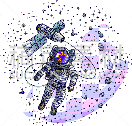 宇航员,极简构图,太空船,国际空间站,太空服,科学家,直的,陨石,地球形,联系