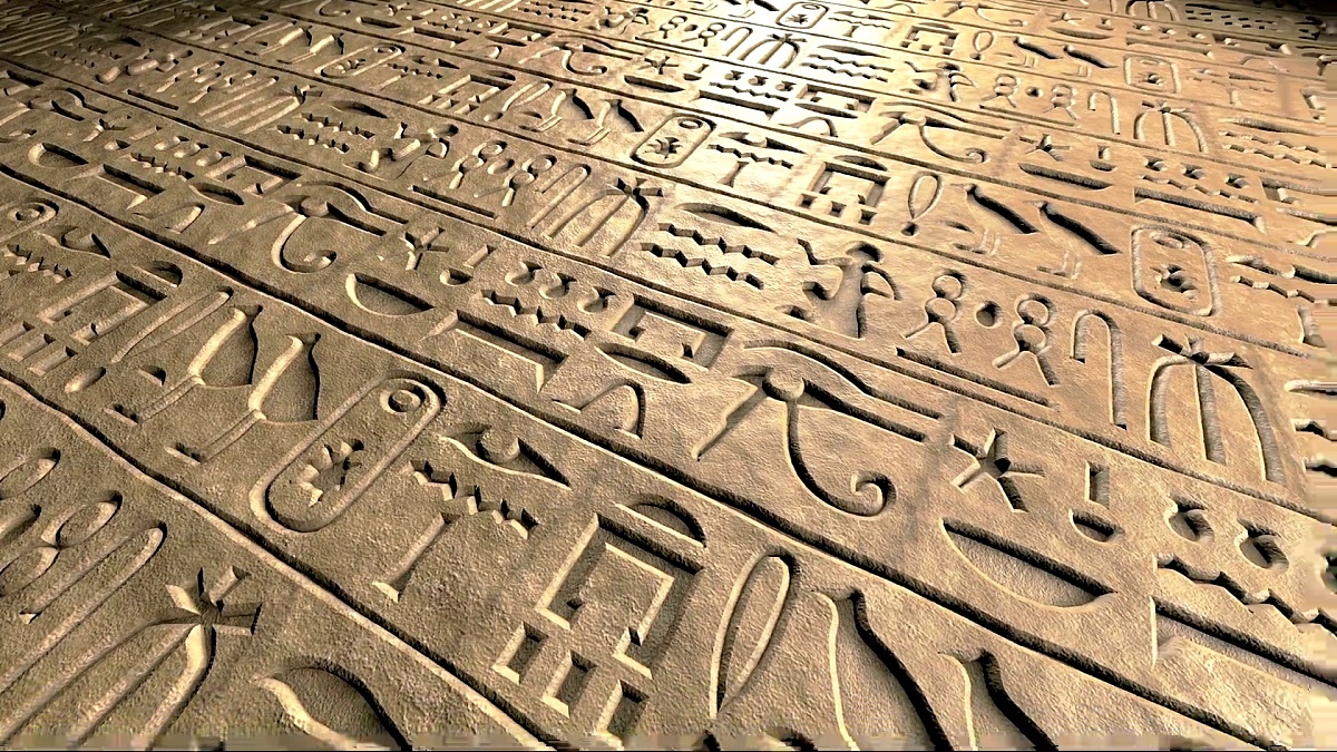 古埃及象形文字循环3D动画