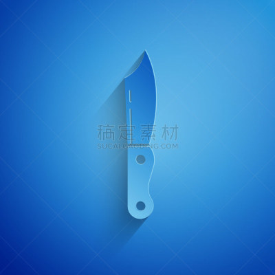 绘画插图,矢量,刀,图标,纸,蓝色背景,高雅,分离着色