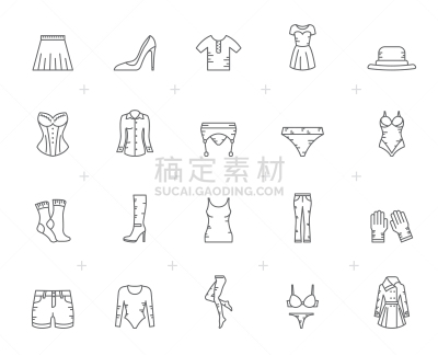 衣服,女人,成一排,计算机图标,商务,菜单,衬衫,胸衣,宽松上衣