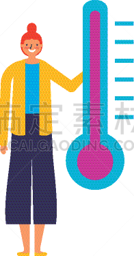 女人,性格,温度,成年的,人,女孩,身体不适,健康保健,生病