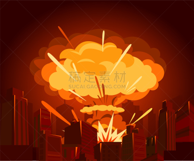 城市,红色,概念,云,损坏的,艺术品,收集