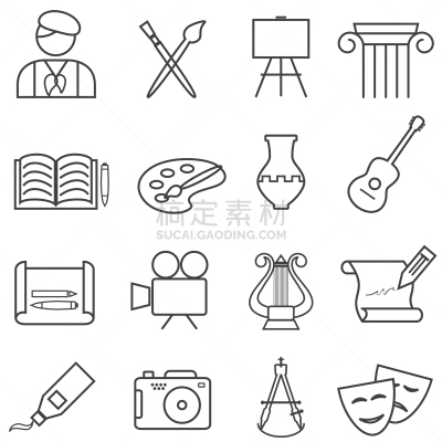 线条,歌剧,乐器,计算机图标,文学,图标集,陶瓷工艺品,相机,图像