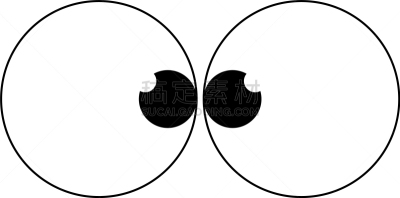 抽象,动画片,动物眼睛,分离着色,白色,商务,健康保健,人,概念,视力
