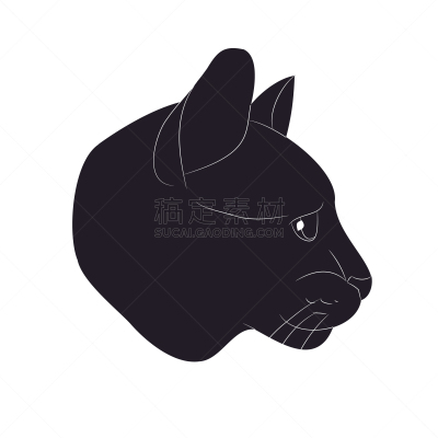 猫,美术肖像,哺乳纲,女人,动物,阴影,剪影,画画,坐