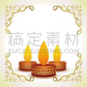 油灯盏,排灯节,留白,华丽的,拉克什米,传统,请柬,壁纸,问候