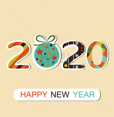 2020,新年前夕,背景,贺卡,节日,绘画插图,小册子,礼物,标签,创造力