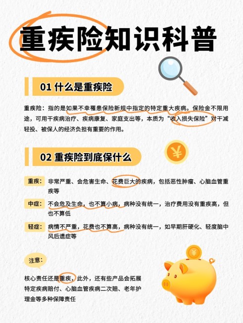 金融保险知识科普划重点套装小红书配图预览效果