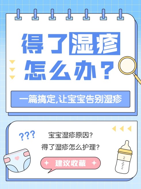 母婴亲子湿疹护理知识科普小红书套装预览效果