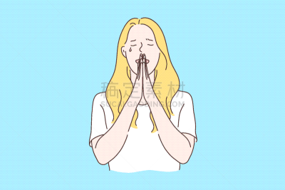 神,概念,肖像,一个人,哈姆博,女人,拿着,面部表情,绘画插图