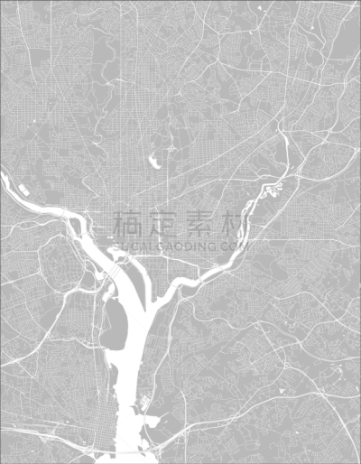 城市,华盛顿特区,居住区,街道图,旅途,公园,河流,十字路口,顺序