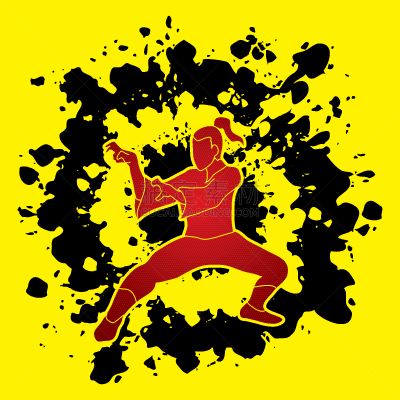 动作,插画,柔道,福字,空手道,合气道,人,争论