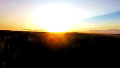 夕阳下的乡村